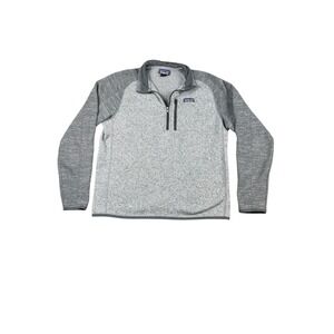 PATAGONIA Better Sweater Quarter Zip Womens Gray Fleece Pullover